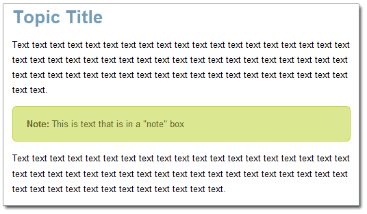 CSS Tip: Creating Tip or Note Boxes without a Div or Table
