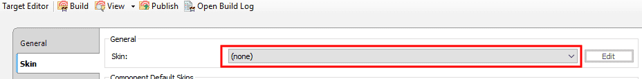 madcap flare target editor