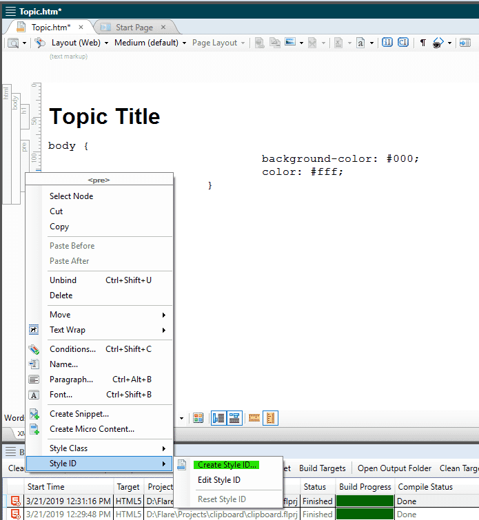 copy to clipboard functionality in madcap flare
