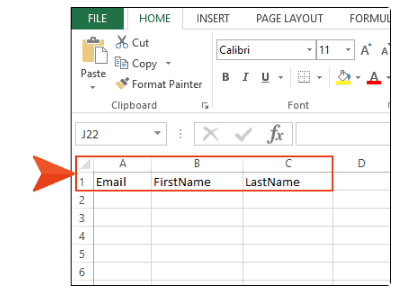 how to utilize the bulk invitation template