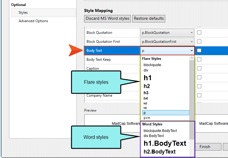 word-importer-map-pargraph