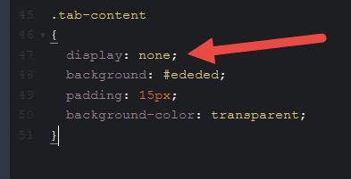 css-making-content-on-tab-to-be-hidden