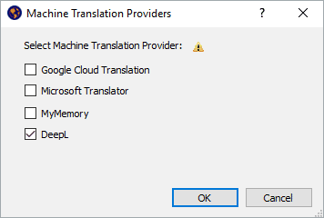 DeepL Machine Translation Integration Screenshot