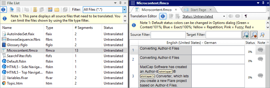 Micro Content Files